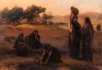 Frederick Arthur Bridgman - Women Drawing Water From The Nile